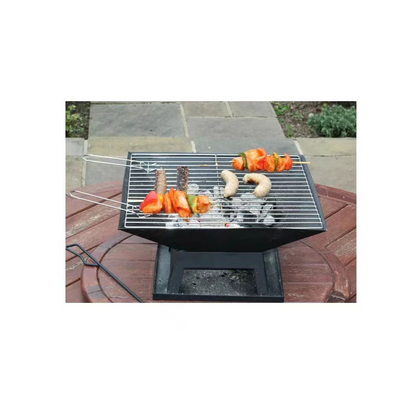Modernisation Square BBQ Grill Outdoor Heater Garden Outdoor Fireplace Portable Fire Pit Contracted Barbecue Brazier Wood Stove