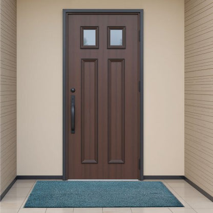 Front Door Mat, 6 x 4 ft Commercial Floor Mat for Indoor and Outdoor, Industrial Entrance Carpet with PVC Backing, Heavy Duty Washable Entry Rug for Hallway, Kitchen, Balcony, Garage, Slate Blue