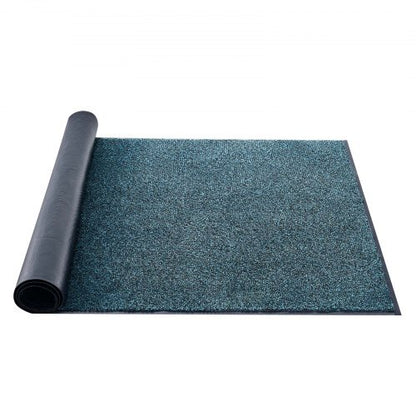 Front Door Mat, 6 x 4 ft Commercial Floor Mat for Indoor and Outdoor, Industrial Entrance Carpet with PVC Backing, Heavy Duty Washable Entry Rug for Hallway, Kitchen, Balcony, Garage, Slate Blue