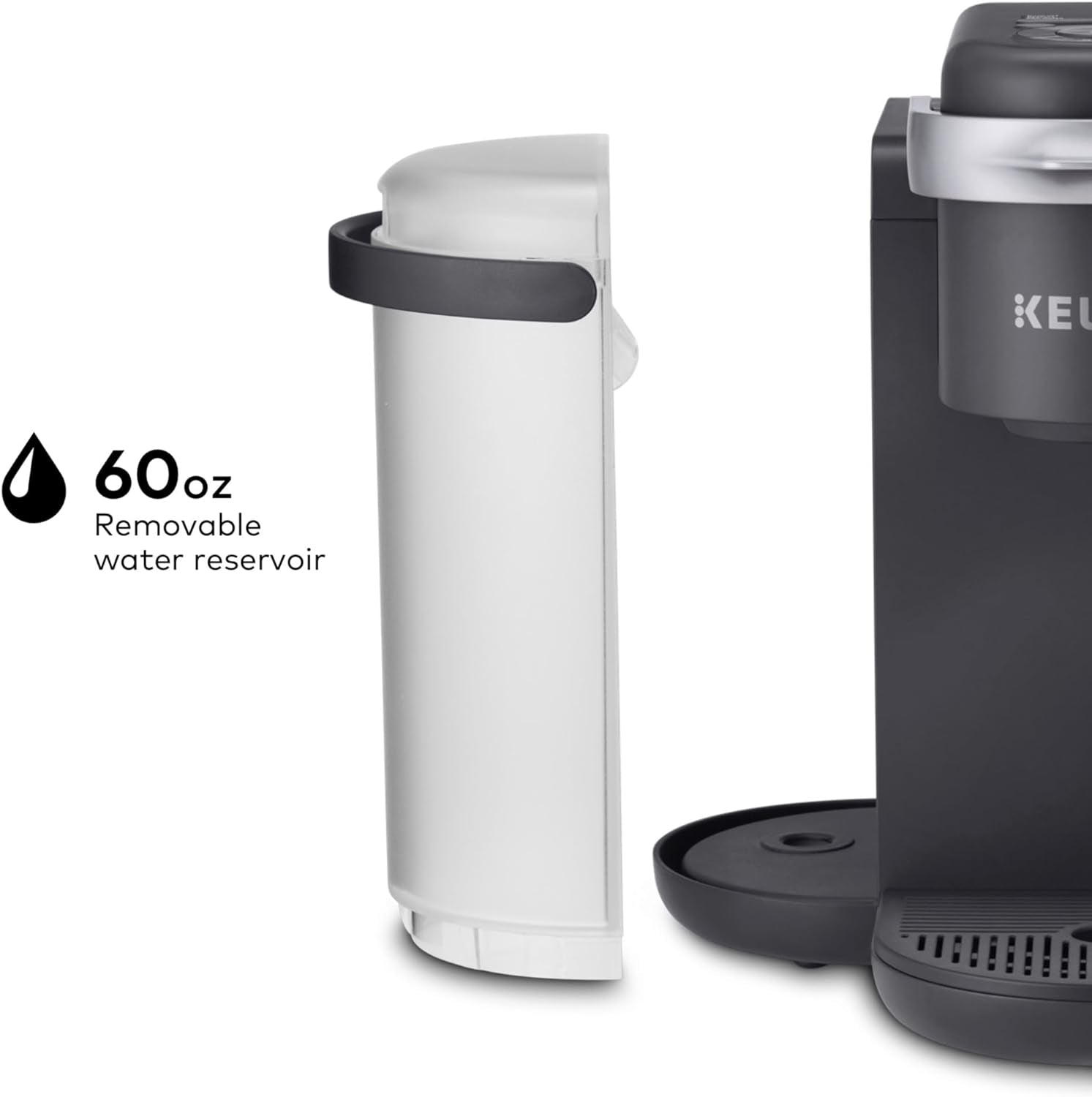 Keurig K-Cafe K-Duo: Multi-Functional Single Serve Coffee, Latte, and Cappuccino Maker in Dark Charcoal
