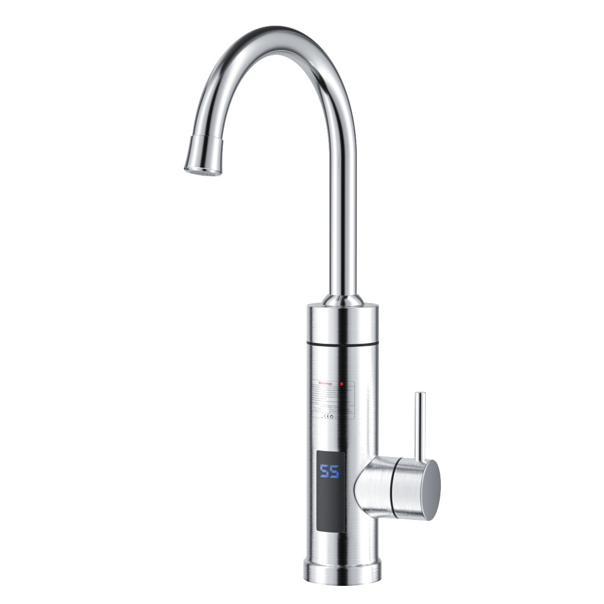 Color: 304 Stainless Steel, Product Specifications: UK - Kitchen Instant-heating Stainless Steel Electric Faucet Household