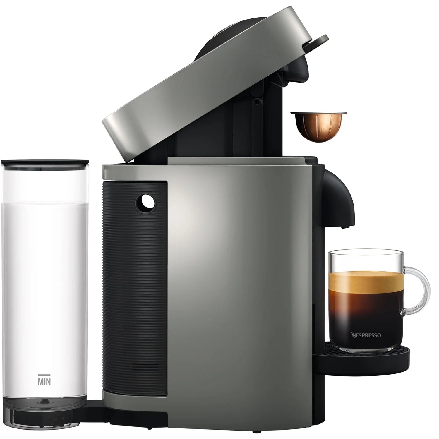 Nespresso New Vertuo plus Coffee and Espresso Machine by De'Longhi, Gray, Single-Serve Brewers