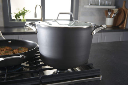 Calphalon 11-Piece Nonstick Cookware Set with Stay-Cool Handles, Dishwasher and Metal Utensil Safe, Black