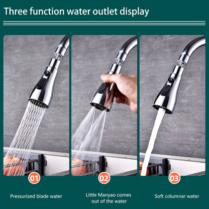 360° Rotating Faucet Extender with 3 Adjustable Water Modes for Enhanced Kitchen Efficiency