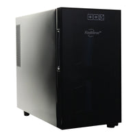 Koolatron 8-Bottle Thermoelectric Wine Cooler, 0.8 Cu Ft (23L), Freestanding Black Refrigerator for Red, White, and Sparkling Wines