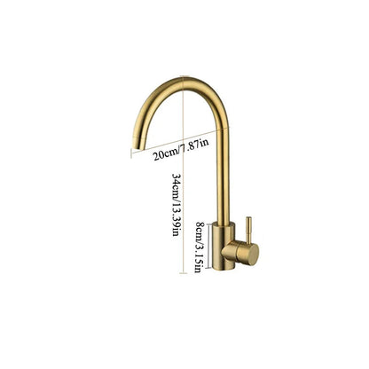 Elevate Your Kitchen Aesthetics with Our Elegant Gold Hot and Cold Water Faucet