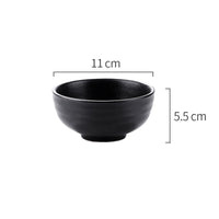 style: B, quantity: 2PCS - Featured Ceramic Bowl Rice Bowl, Household Drum-shaped Soup Bowl, Creative Korean Bowl, Rice Noodle Bowl, Retro Bowl, Kiln Bowl