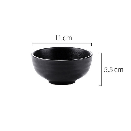 style: B, quantity: 2PCS - Featured Ceramic Bowl Rice Bowl, Household Drum-shaped Soup Bowl, Creative Korean Bowl, Rice Noodle Bowl, Retro Bowl, Kiln Bowl