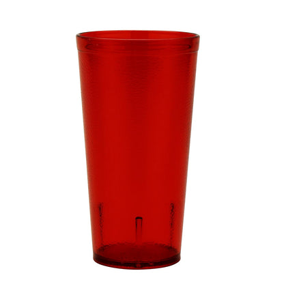 G.E.T. 6620-1-R-EC 20 Ounce Heavy-Duty Plastic Tumblers, Red, Set of 4