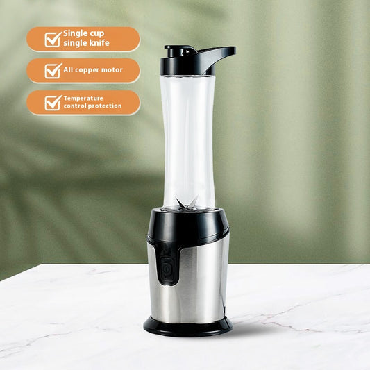 Color: 600 Ml Single Cup, Electrical outlet: EU - Portable Juicer Cooking Machine 600 Ml Complementary Food Cooking Grinding Travel Cup