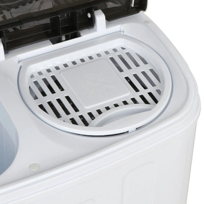 ZENY Home Compact Washing Machine Twin Tub Portable Mini 8 Washer + 5 Dryer (Dual, 13Lbs)