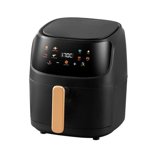 Multifunctional Color: Common Style Air Fryer - European Standard Electric Oven for Large Capacity Household Cooking | Stainless Steel Visual Air Fryer