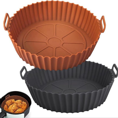 Air Fryer Silicone Liner, 2Pcs Reusable Air Fryer Replacement Basket, Fits 3 to 5 QT Air Fryer, Kitchen Gadgets, Kitchen Accessories, Kitchen Utensils