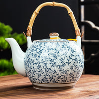 Style: Red, Specifications: 901mL - Traditional Teapot Ceramic PotLarge Capacity For Home Use