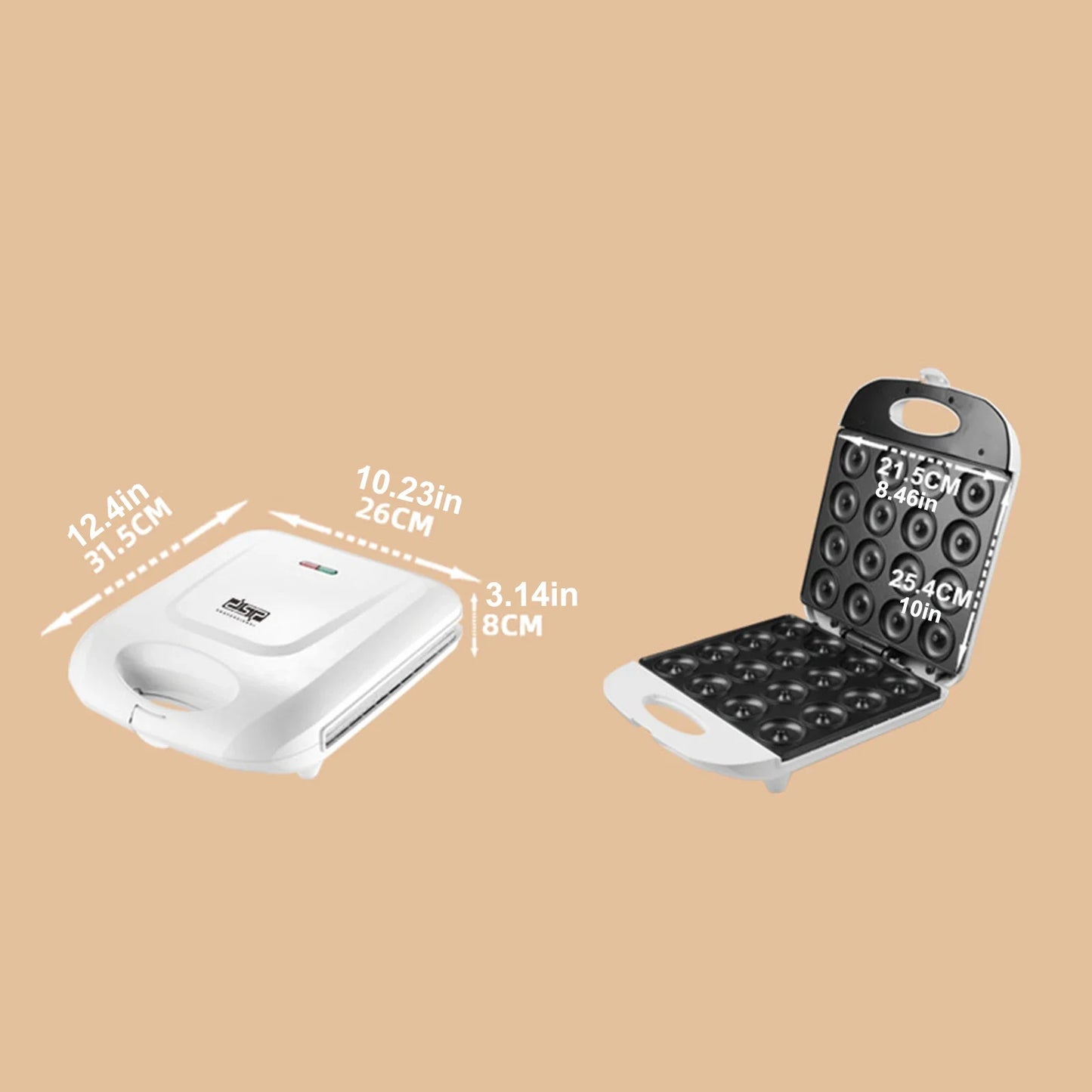 110-220V Donut Maker Non Stick Coating Kitchen Donut Maker 16 Holes Electric Baking Machine for Breakfast Bread Bakeware Sets