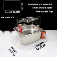 Style: Style 5 - Stainless Steel Dining Plate Display Box With Cold Insulation, Dust Prevention, And Moisture Resistance
