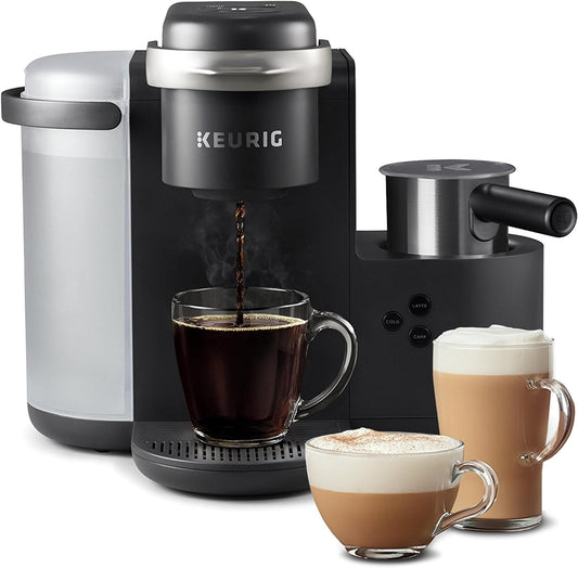Keurig K-Cafe K-Duo: Multi-Functional Single Serve Coffee, Latte, and Cappuccino Maker in Dark Charcoal