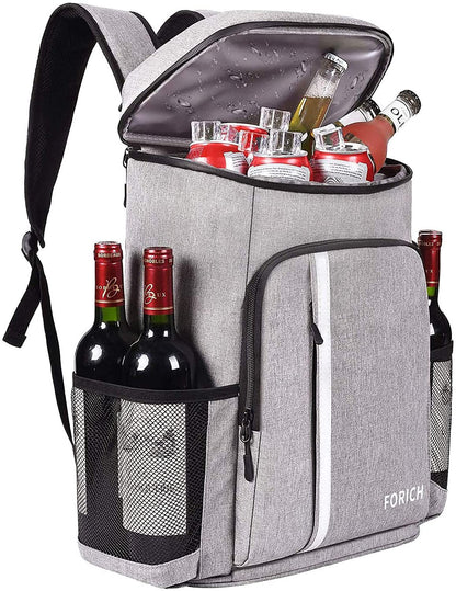 Lightweight Leakproof Backpack Cooler - Perfect for Beach Days, Picnics, and Camping - Holds 30 Cans and Keeps Drinks Icy