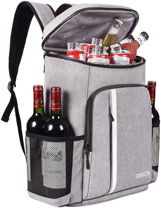 Lightweight Leakproof Backpack Cooler - Perfect for Beach Days, Picnics, and Camping - Holds 30 Cans and Keeps Drinks Icy