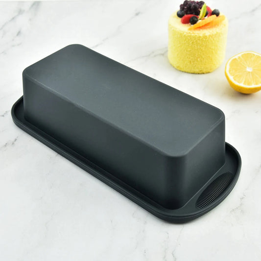 Silicone Loaf Pan for Baking Bread, Meatloaf, Cake, Non-Stick Reusable Rectangle Molds with Easy Grab Handles