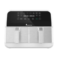 8.4 Qt. White Dual Basket Air Fryer