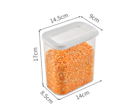 style: Big - Sealed Tank Storage Tank Transparent Plastic Household Kitchen Spice Box Nut Tea Jar Grain Storage Box
