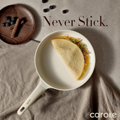 CAROTE 12-Piece Nonstick Cookware Set - Healthy, PFOS & PFOA Free for All Your Culinary Needs