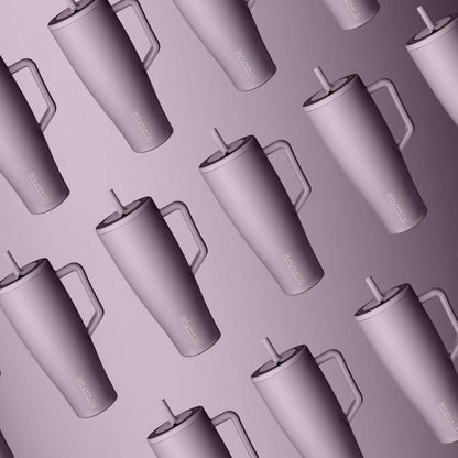 Brümate Era 40 Oz Tumbler with Handle and Straw | 100% Leakproof Insulated Tumbler with Lid and Straw | Made of Stainless Steel | Cup Holder Friendly Base | 40Oz (Lilac Dusk)