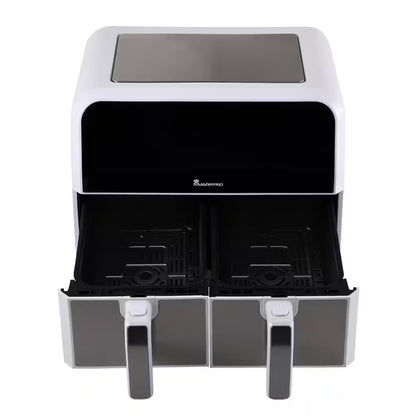 8.4 Qt. White Dual Basket Air Fryer