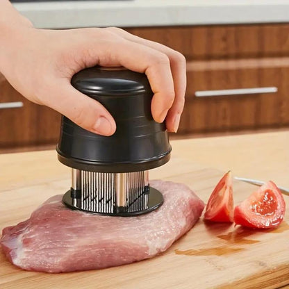 Manual Spike Meat Tenderizer, 1 Count Household Stainless Steel Kitchen Meat Tenderizer, Kitchen Gadget