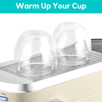 Espresso Maker with Milk Frother Steam Wand, Stainless Steel Espresso Coffee Machine