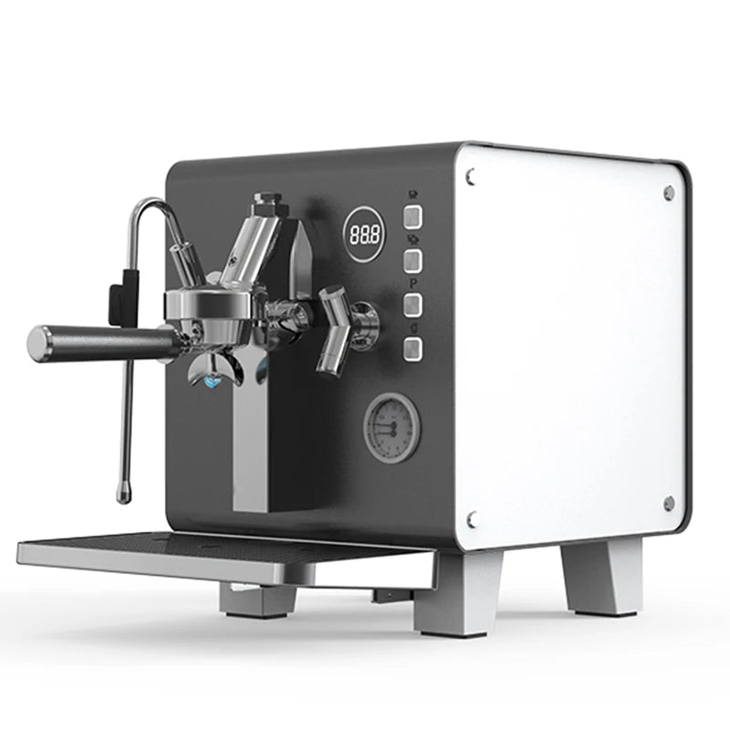 Tz Cube Original Sales Stainless Steel Dual Pressure Gauge Commercial Espresso Coffee Machine