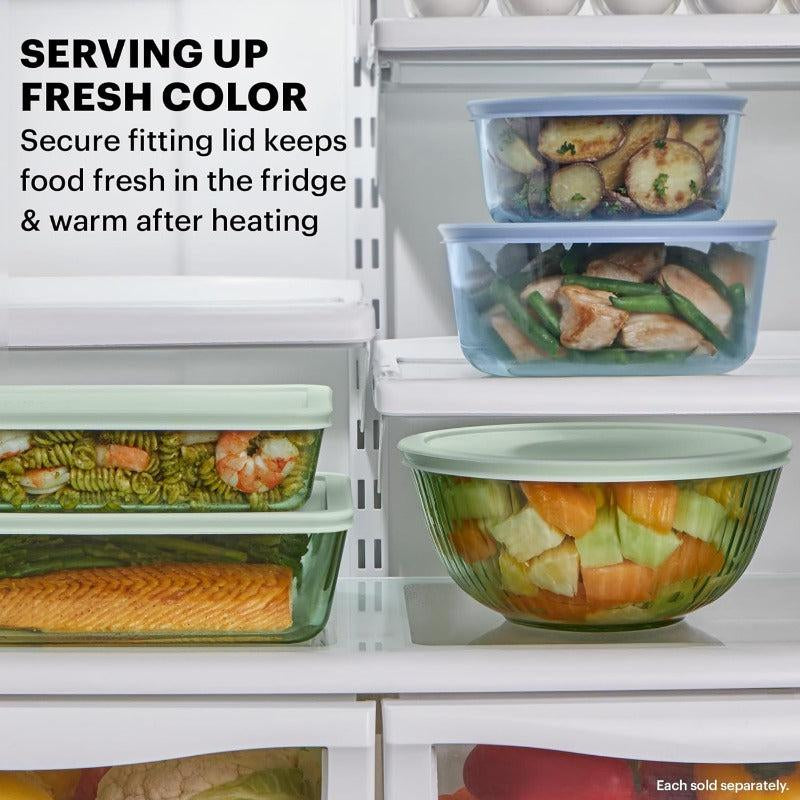 4-Piece Sculpted Tinted Mixing Bowl Set with Lids for Enhanced Kitchen Efficiency