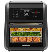 Chefman 6-in-1 Multifunctional Air Fryer Oven with 12 Qt Capacity and Digital Touchscreen - Black