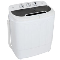 ZENY Home Compact Washing Machine Twin Tub Portable Mini 8 Washer + 5 Dryer (Dual, 13Lbs)