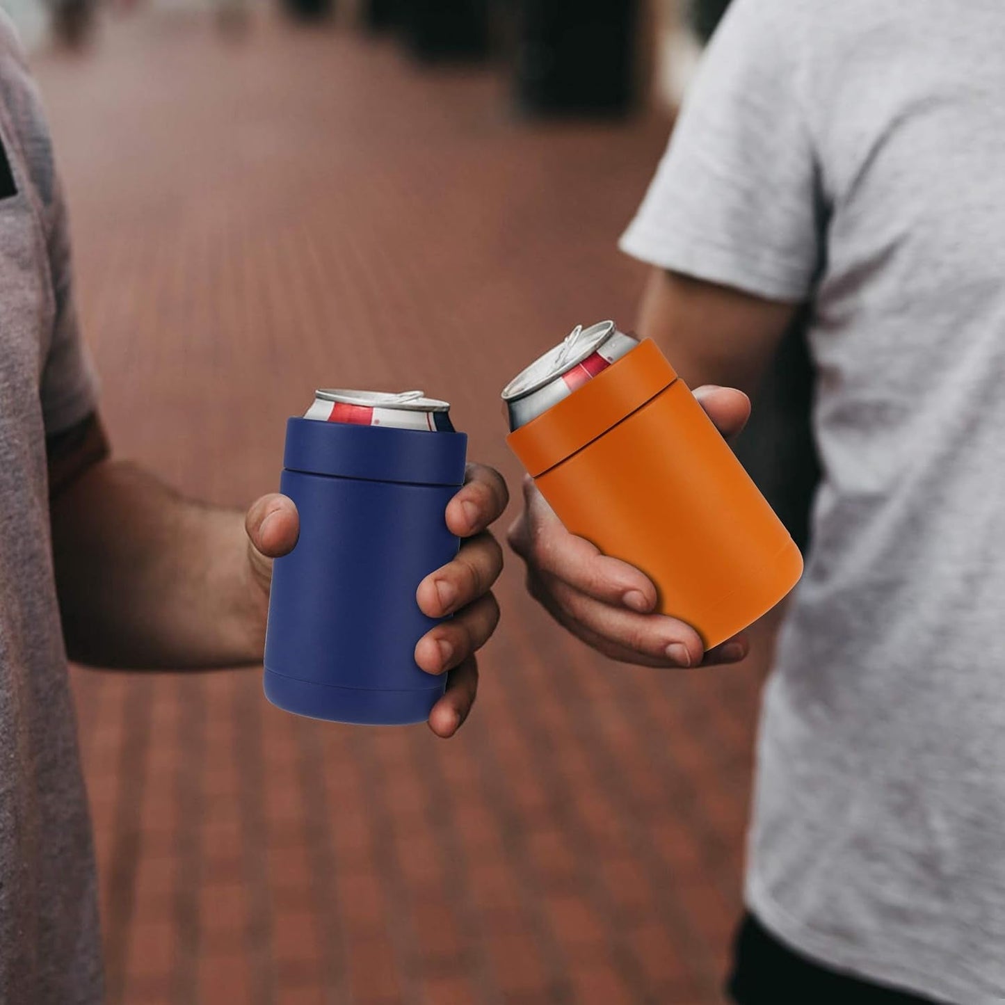 Tahoe Trails 12 oz Blue Stainless Steel Double-Wall Vacuum Insulated Can Cooler