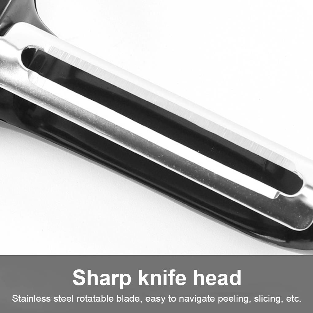 Versatile Stainless Steel Peeler & Slicer - Effortless Kitchen Tool for Fruits & Vegetables