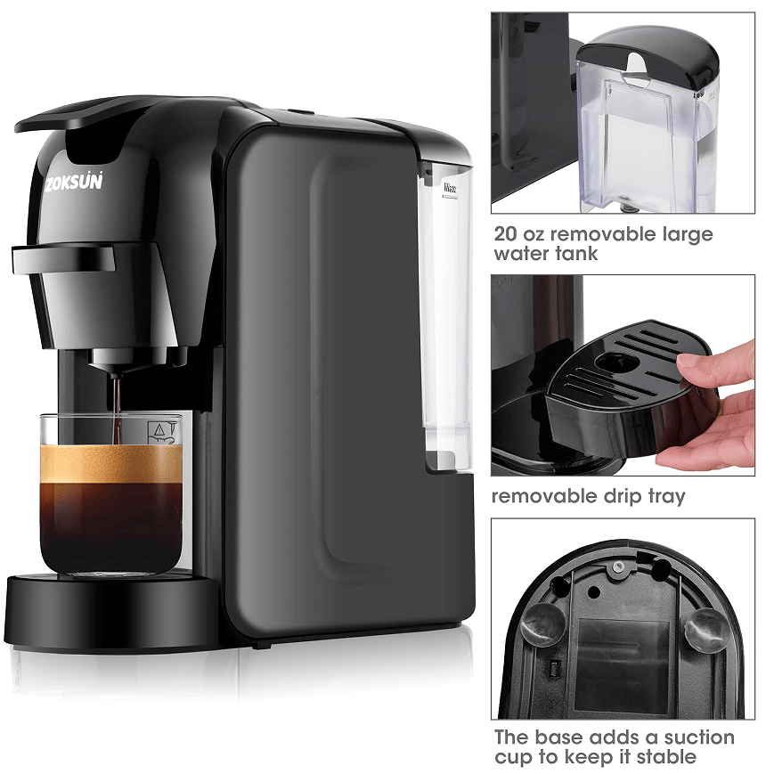 PSST511 Multi-function capsule coffee machine fully automatic capsule coffee 3in1 Nespresso, Dolce Gusto, coffee powder