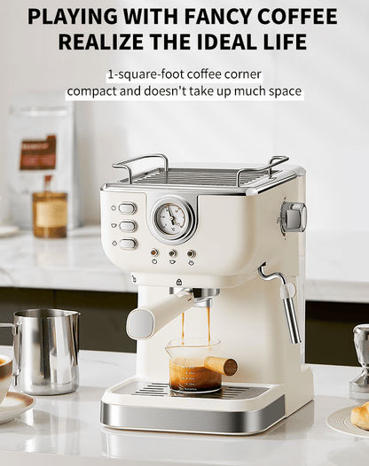 Ultimate 1350W Dual-Temperature Espresso Machine with 20 Bar Pressure & Programmable Functions
