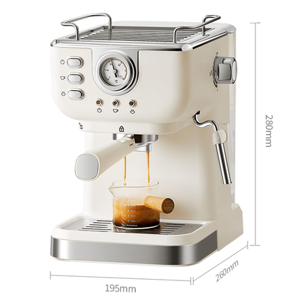 PSCM3120 1350W Semi-automatic Espresso Machine Espresso Machine Cold / Hot Epresso 20Bar (ULKA) High pressure pump pressure temperature regulation