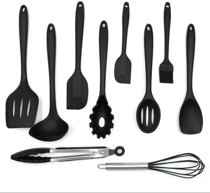 Ultimate 10-Piece Silicone Kitchen Utensil Set - Non-Stick, Heatproof & Easy Clean Tools