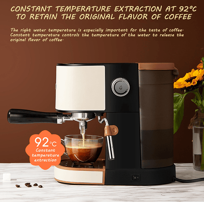 PSCM6826T Semi-automatic coffee maker 20Bar extraction Espresso 1 cup / 2 cup cappuccino coffee powder hammer 51mm touch sensitive