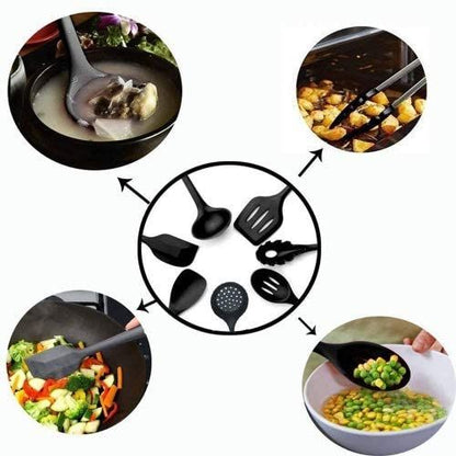 Ultimate 10-Piece Silicone Kitchen Utensil Set - Non-Stick, Heatproof & Easy Clean Tools