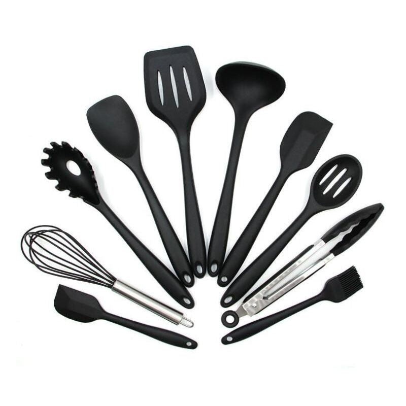 Ultimate 10-Piece Silicone Kitchen Utensil Set - Non-Stick, Heatproof & Easy Clean Tools