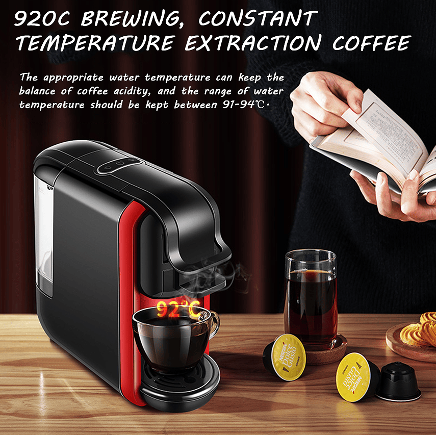 PSAC514K Multifunction Capsule Coffee Machine 4in1 Hot / cold coffee Kcup Capsule Nes Capsule DG capsule coffee powder