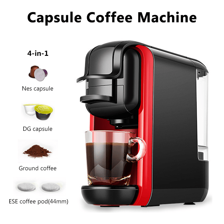 PSAC514K Multifunction Capsule Coffee Machine 4in1 Hot / cold coffee Kcup Capsule Nes Capsule DG capsule coffee powder