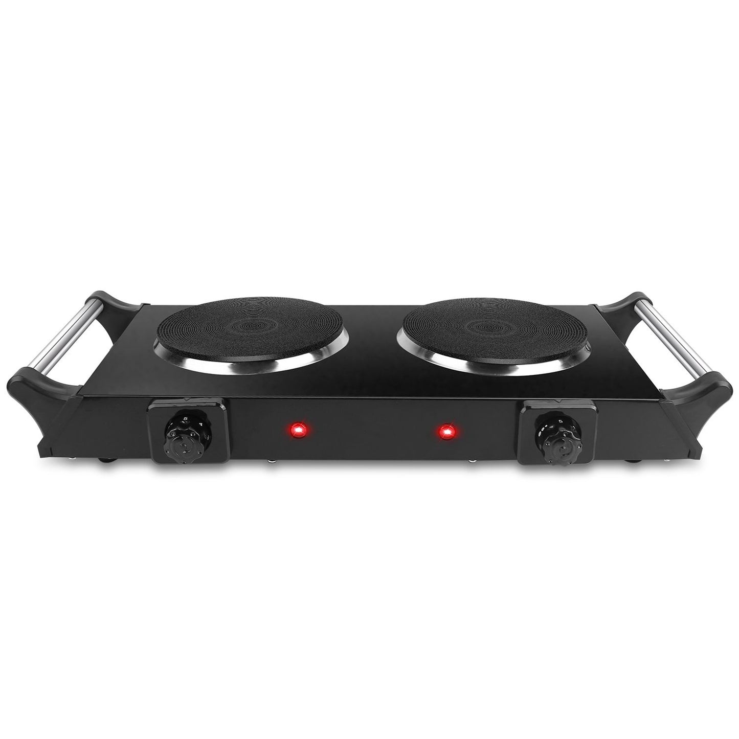 2000W Portable Dual Coil Hot Plate Stove with 5 Temp Settings - Perfect for RVs & Small Spaces
