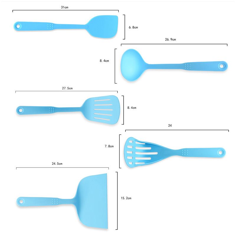 Elegant 5-Piece Non-Stick Silicone Cooking Utensil Set – Heat-Resistant, Durable & Versatile!