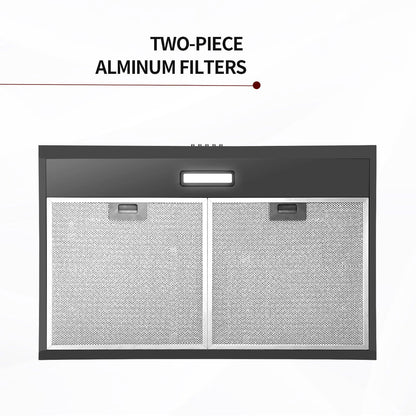 Stainless Steel Under Cabinet Range Hood Vent Cooking 230 CFM Kitchen 3 Speed cooker hood