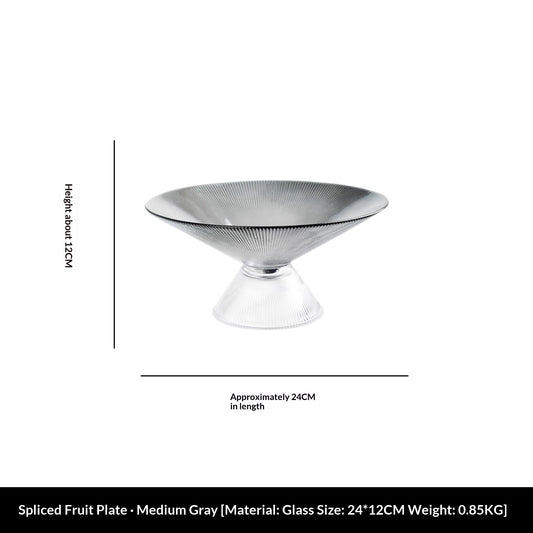 Color: Gray, Size: S - Nordic-style Stylish And Minimalist Plastic Fruit Bowl For Home Use